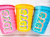50th PARTY CUPS - Vintage 1975 50th Birthday Party 50th Birthday Favors 50th Party Cups 50th Party Decorations 1975 Birthday Party Cups 50th