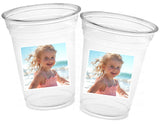 Custom Plastic Cups with Picture Personalized Photo Cups Birthday Cups Favors Custom Face Party Cup Decoration Graduation PHOTO ONLY No Text