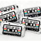 30 - 50th Birthday Cassette Tape Stickers 50th Birthday Stickers For Mini Candy Bar Wrapper Vintage 50th Birthday Best of 1975 Birthday
