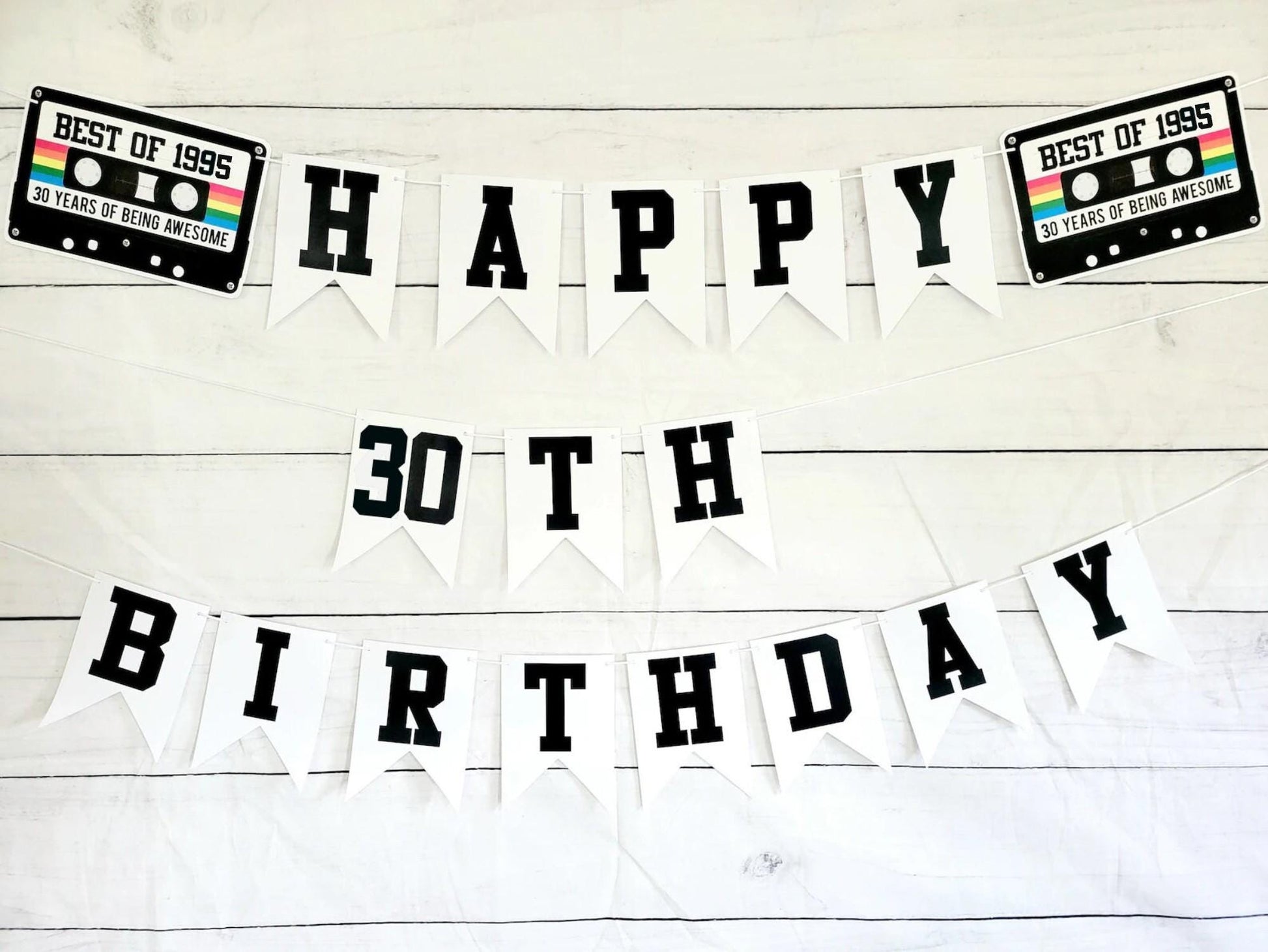 BEST OF 1995 - 30th Birthday Banner 1995 Banner 1995 Party Decorations 30th Party Decorations 30th Party Banner 30 Birthday Party Banner 90s