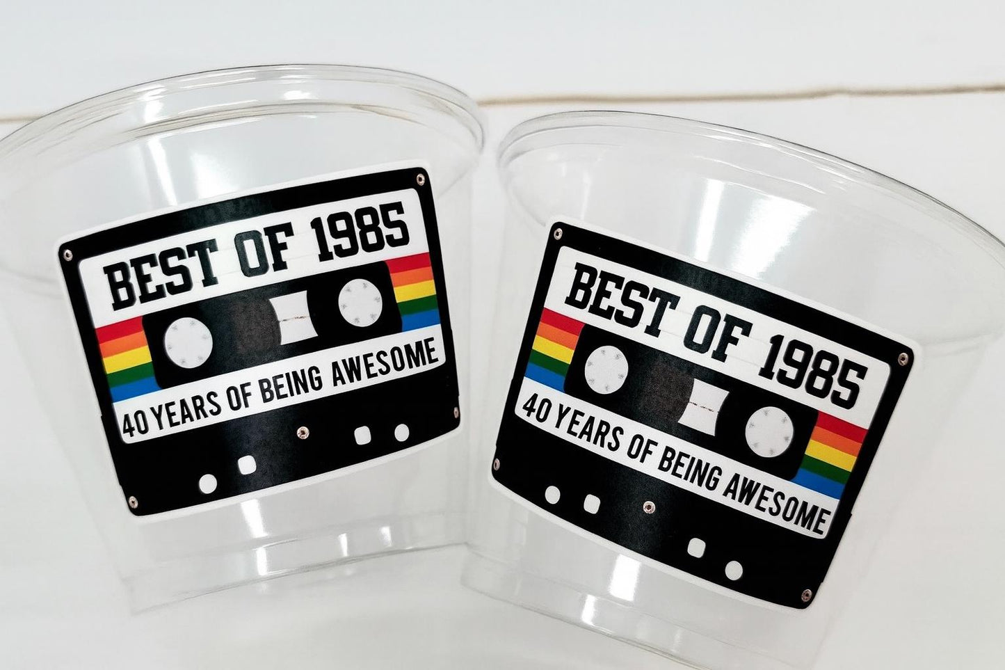 40th PARTY CUPS - Best of 1983 40th Birthday Party 40th Birthday Favors 40th Party Cups 40th Party Decorations 1983 Birthday Party Cups
