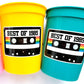 40th PARTY CUPS - Best of 1985 40th Birthday Party 40th Birthday Favors 40th Party Cups 40th Party Decorations 1985 Birthday 80's Party Cups