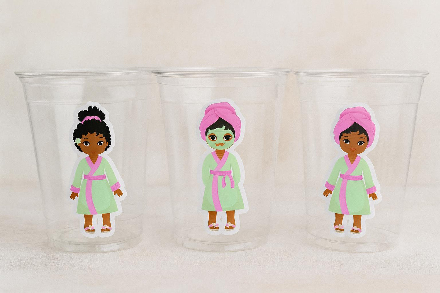 SPA PARTY CUPS - Spa Party Decorations Spa Party Supplies Spa Party Supplies Spa Birthday Party Spa Day Party Spa Day Birthday Spa Parties
