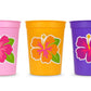 LUAU PARTY CUPS -Aloha Party Cups Luau Party Decoration Hibiscus Party Cups Luau Baby Shower Tropical Party Decorations Luau First Birthday