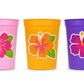 LUAU PARTY CUPS -Aloha Party Cups Luau Party Decoration Hibiscus Party Cups Luau Baby Shower Tropical Party Decorations Luau First Birthday