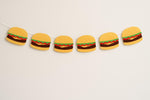 Hamburger Garland, Hamburger Banner, Fast Food Banner, Fast Food Garland, Photo Prop