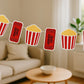 Movie Party Garland, Movie Party Banner, Popcorn and Movie Ticket Garland Banner, Popcorn Garland, Photo Prop