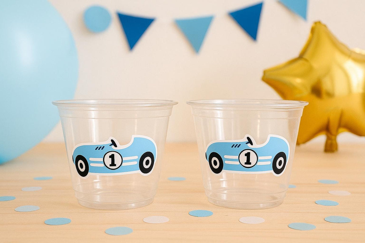 RACING PARTY CUPS - Race Car Cups Racing Birthday Cups Racing Birthday Cups Race Car Party Favors Racing Party Favors Racing Decorations