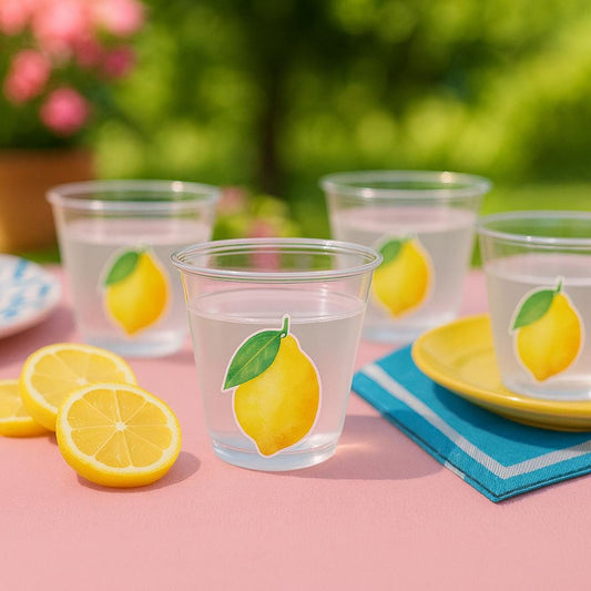 Lemon Party Cups, Lemon Birthday, Lemon Party, Lemon Party Favors, Lemon First Birthday, Lemon Baby Shower, Lemon Decorations, Lemonade