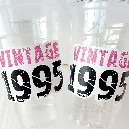 30th PARTY CUPS Vintage 1995 Cups Best of 1995 30th Birthday Party 30th Birthday Favors 30th Party 30th Party Decorations 1995 Birthday Cups