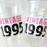 30th PARTY CUPS Vintage 1995 Cups Best of 1995 30th Birthday Party 30th Birthday Favors 30th Party 30th Party Decorations 1995 Birthday Cups