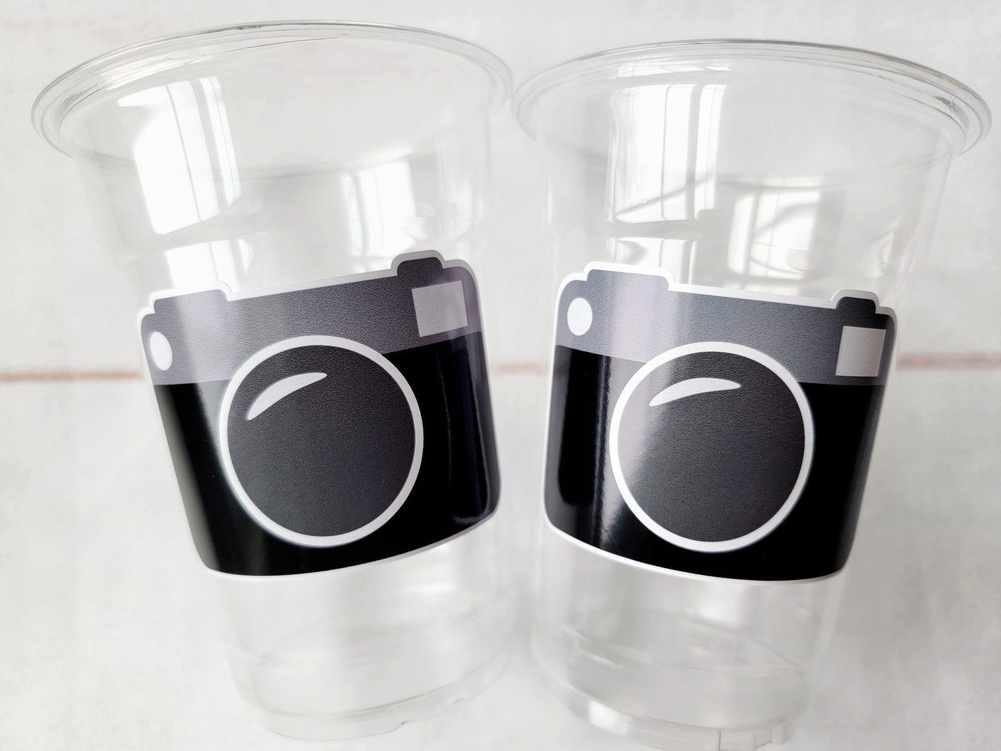 CAMERA PARTY CUPS - Camera Cups Camera Party Favors Camera Party Decorations Photographer Birthday Party Photography Party Camera Favors