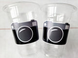 CAMERA PARTY CUPS - Camera Cups Camera Party Favors Camera Party Decorations Photographer Birthday Party Photography Party Camera Favors