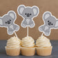 Koala Bear Cupcake Toppers, Koala Bear Cake Toppers, Koala Baby Shower, Koala Cupake Picks, Koala Party Decorations, Koala Birthday Party