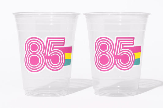 40th PARTY CUPS - Best of 1985 40th Birthday Party Cups 40th Birthday Favors 40th Party Cups 40th Party Decorations 1985 Birthday Party 80s