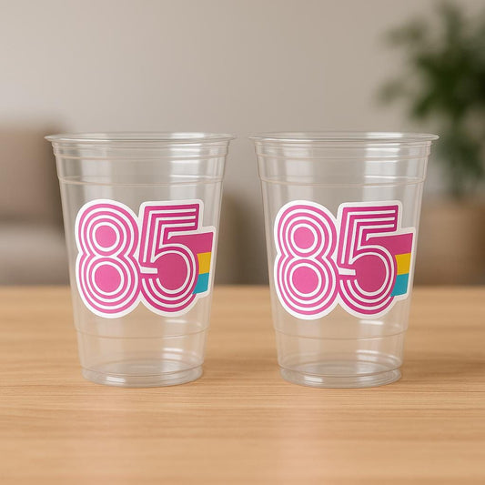 40th PARTY CUPS - Best of 1985 40th Birthday Party Cups 40th Birthday Favors 40th Party Cups 40th Party Decorations 1985 Birthday Party 80s
