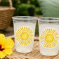 SUN PARTY CUPS - Sunshine Party Cups Sunshine Birthday Sunshine First Birthday First Trip Around The Sun Sunshine Party DecorationSun Favor