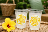 SUN PARTY CUPS - Sunshine Party Cups Sunshine Birthday Sunshine First Birthday First Trip Around The Sun Sunshine Party DecorationSun Favor