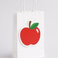 Apple Goody Bags, Apple Favor Bags, Back to School Party Bags, Apple Birthday Party Bags, Teacher Gift Bags, Apple Goodie Bags, School Party