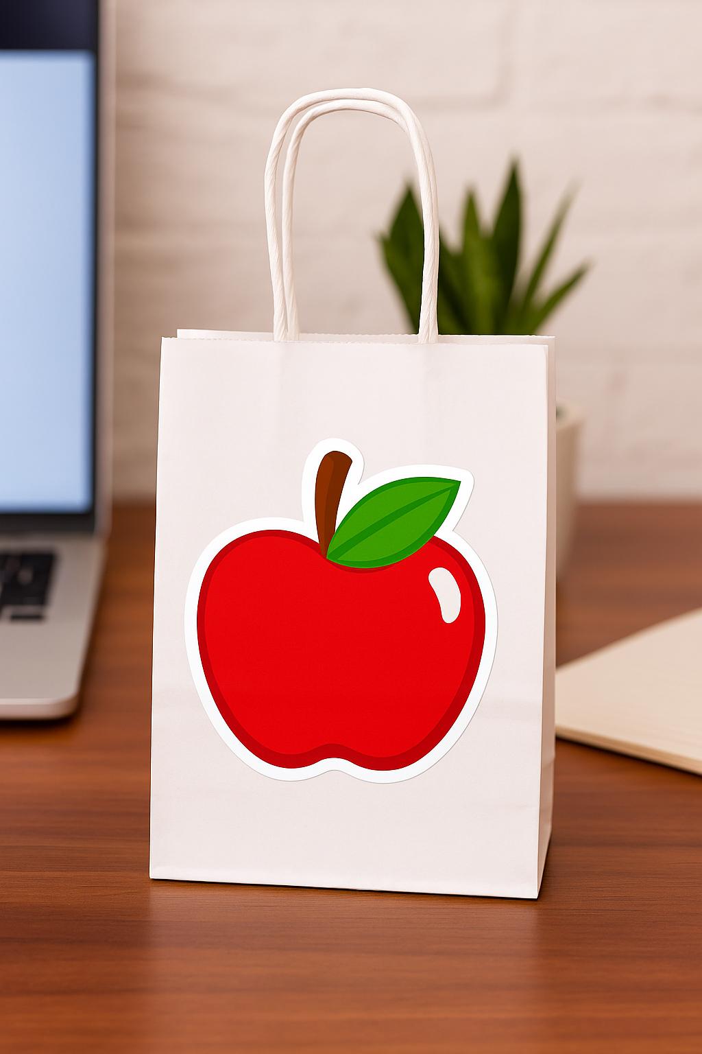 Apple Goody Bags, Apple Favor Bags, Back to School Party Bags, Apple Birthday Party Bags, Teacher Gift Bags, Apple Goodie Bags, School Party