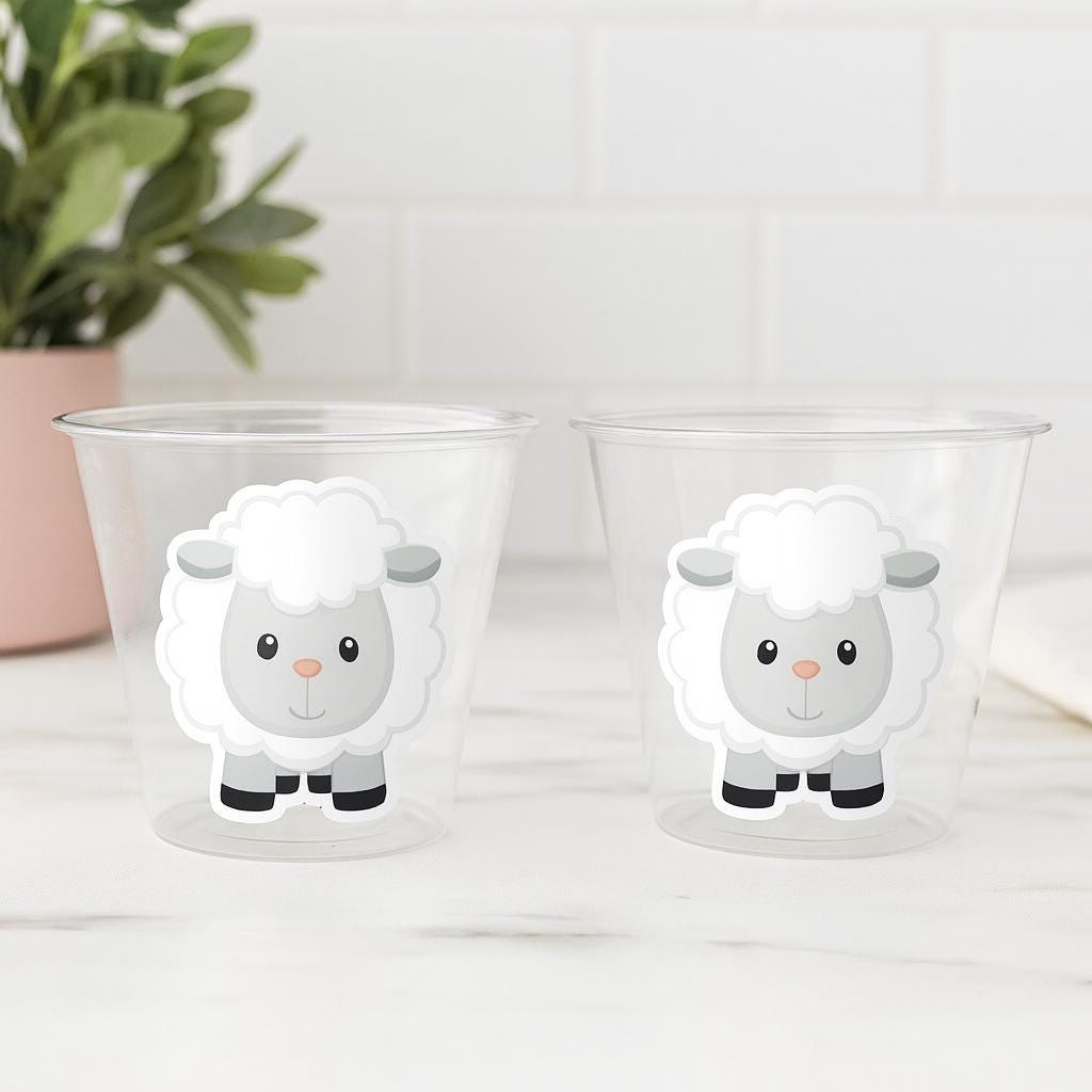 Sheep Party Cups, Sheep Treat Cups, Sheep Birthday, Sheep Party, Sheep Party Favors, Sheep Baby Shower