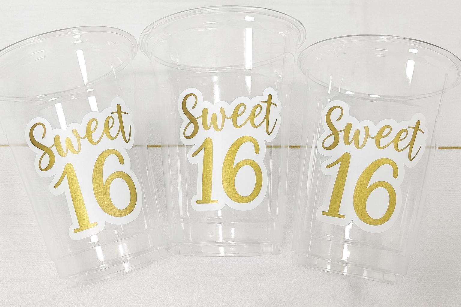 SWEET 16 PARTY Cups - Sweet Sixteen Party Cups Sweet 16 Party Cups Sweet Sixteen Party Favors Sweet Sixteen Party Favors 16th Birthday Party