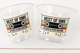 40th PARTY CUPS - Best of 1985 40th Birthday Party 40th Birthday Favors 40th Party Cups 40th Party Decoration 1985 Birthday Party Tan