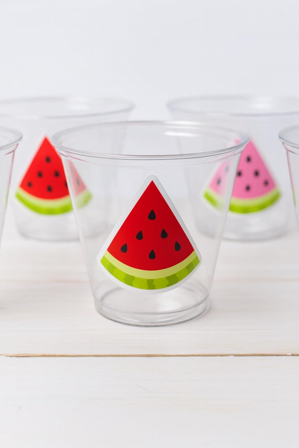 WATERMELON PARTY CUPS - Watermelon Party Favors Watermelon Treat Cups Watermelon Birthday One in a Melon First Birthday 1st Birthday