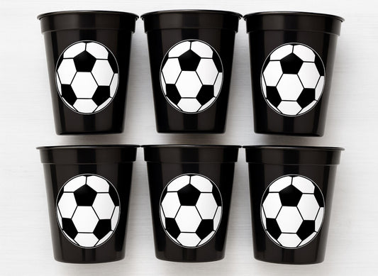 SOCCER PARTY CUPS - Soccer Party Cups Soccer Birthday Soccer Party Soccer Decorations Soccer Party Supplies Soccer Birthday Party Soccer
