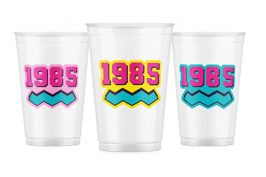 40th PARTY CUPS - 1985 Cups 40th Birthday Party 40th Birthday Favors 40th Party Cups 40th Party Decorations 1985 Birthday Party Cups 80s Cup