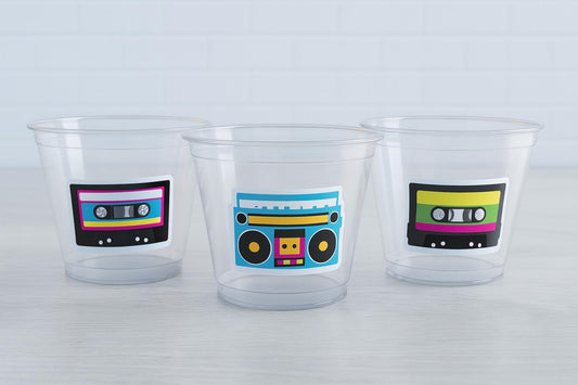 80'S PARTY CUPS - 80's Birthday Cups 80's Party Cups 80's Decorations 80's Birthday Party 80's Birthday Party Decorations 80's Party 80's