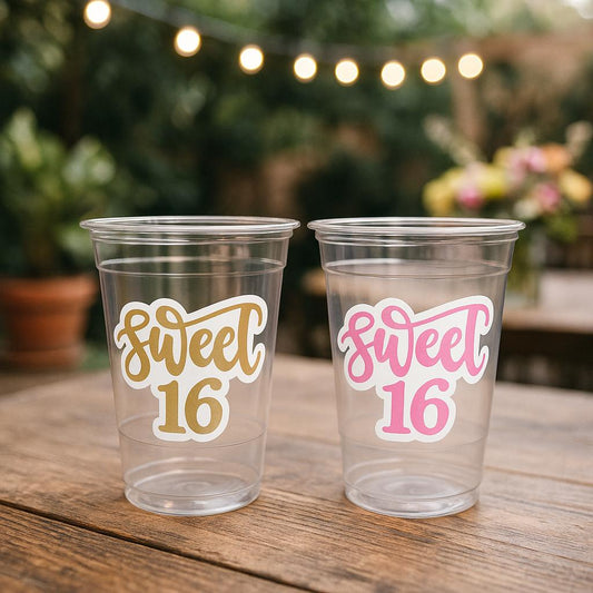 SWEET 16 PARTY Cups - Sweet Sixteen Party Cups Sweet 16 Party Cups Sweet Sixteen Party Favors Sweet Sixteen Party Favors 16th Birthday Party