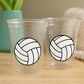 VOLLEYBALL PARTY CUPS, Volleyball Party Cups Volleyball Birthday Volleyball Party Volleyball Decorations Volleyball Party Favors Sports Cups