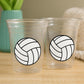 VOLLEYBALL PARTY CUPS, Volleyball Party Cups Volleyball Birthday Volleyball Party Volleyball Decorations Volleyball Party Favors Sports Cups