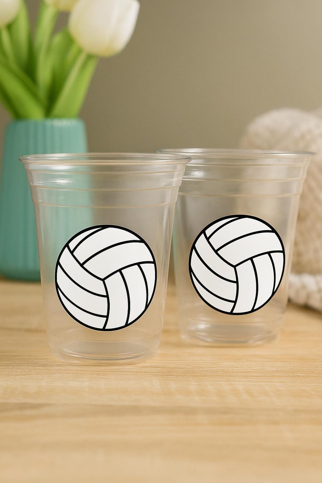 VOLLEYBALL PARTY CUPS, Volleyball Party Cups Volleyball Birthday Volleyball Party Volleyball Decorations Volleyball Party Favors Sports Cups