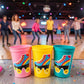 ROLLER SKATE PARTY Cups - Roller Skating Birthday Cups Skate Party Favors Skating Party Cups Roller Skating Birthday 80's Birthday Party