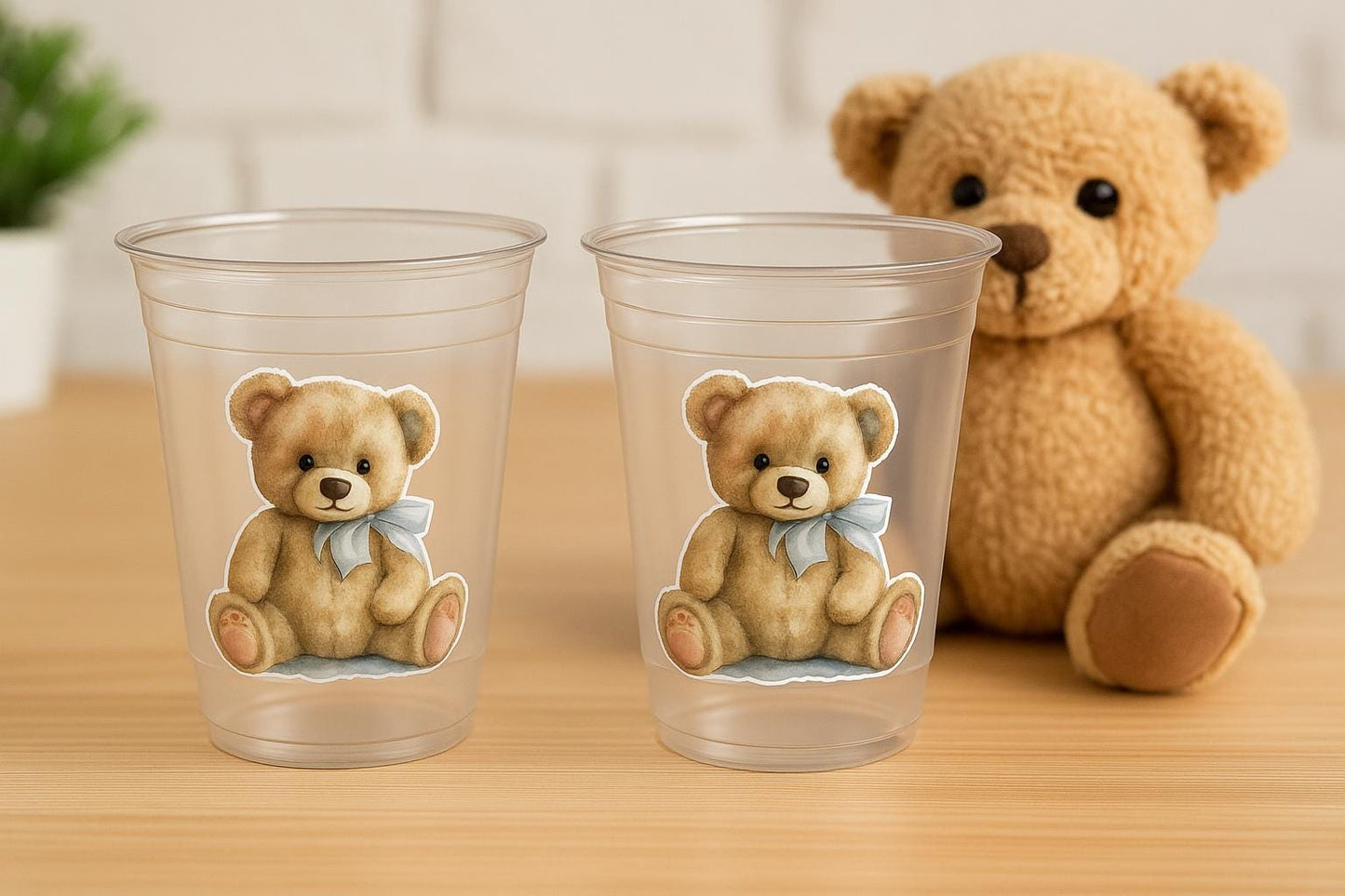 Teddy Bear Party Cups, Teddy Bear Treat Cups, Teddy Bear Birthday, Teddy Bear Party, Teddy Bear Party Favors, Teddy Bear Baby Shower Decor