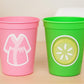 SPA PARTY CUPS - Spa Birthday Party Spa Party Favors Spa Party Decorations Spa Party Favor Spa Birthday Nail Polish Cups Salon Party Cups