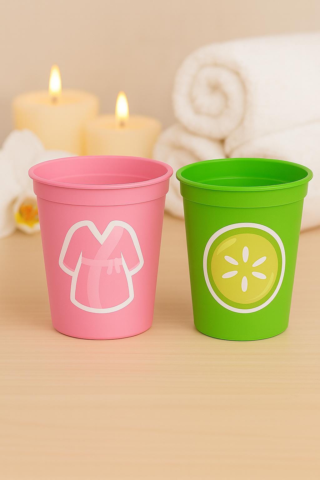 SPA PARTY CUPS - Spa Birthday Party Spa Party Favors Spa Party Decorations Spa Party Favor Spa Birthday Nail Polish Cups Salon Party Cups