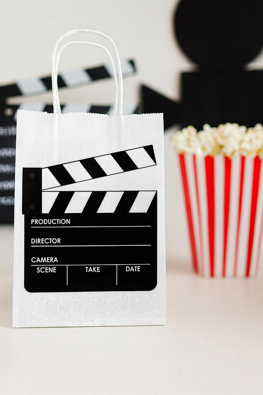 Movie Party Goody Bags, Movie Clapper Goody Bags, Movie Night Favor Bags