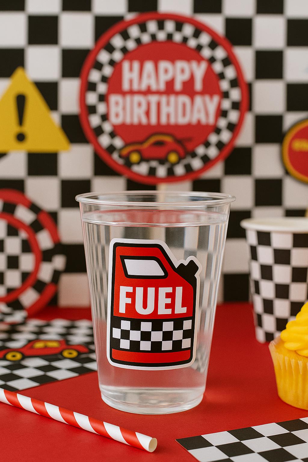 RACING PARTY CUPS - Race Car Cups Racing Birthday Cups Racing Birthday Cups Race Car Party Favors Racing Party Favors Racing Decorations