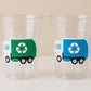 GARBAGE TRUCK PARTY Cups - Garbage Truck Treat Cups Garbage Truck Party Favors Garbage Truck Birthday Favors Trash Garbage Birthday Recycle