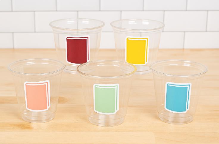 BOOK PARTY CUPS -Book Birthday Cups Book Baby Shower Book Party Favors Book Baby Shower Favors School Party Cups Teacher Gift Back to School