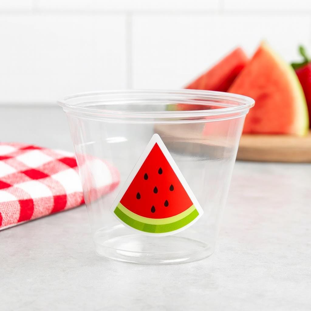 WATERMELON PARTY CUPS - Watermelon Party Favors Watermelon Treat Cups Watermelon Birthday One in a Melon First Birthday 1st Birthday