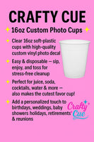 Custom Plastic Party Cups Personalized Party Cups Personalized 40th Birthday Cups Vintage 40th Cups 1984 Custom Face Party Cups Decorations