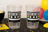 40th PARTY CUPS 40th Birthday Decoration 40th Party Favors 40th Party 40th Birthday Cassette Tape Party Best of 1985 Birthday Vintage 1985