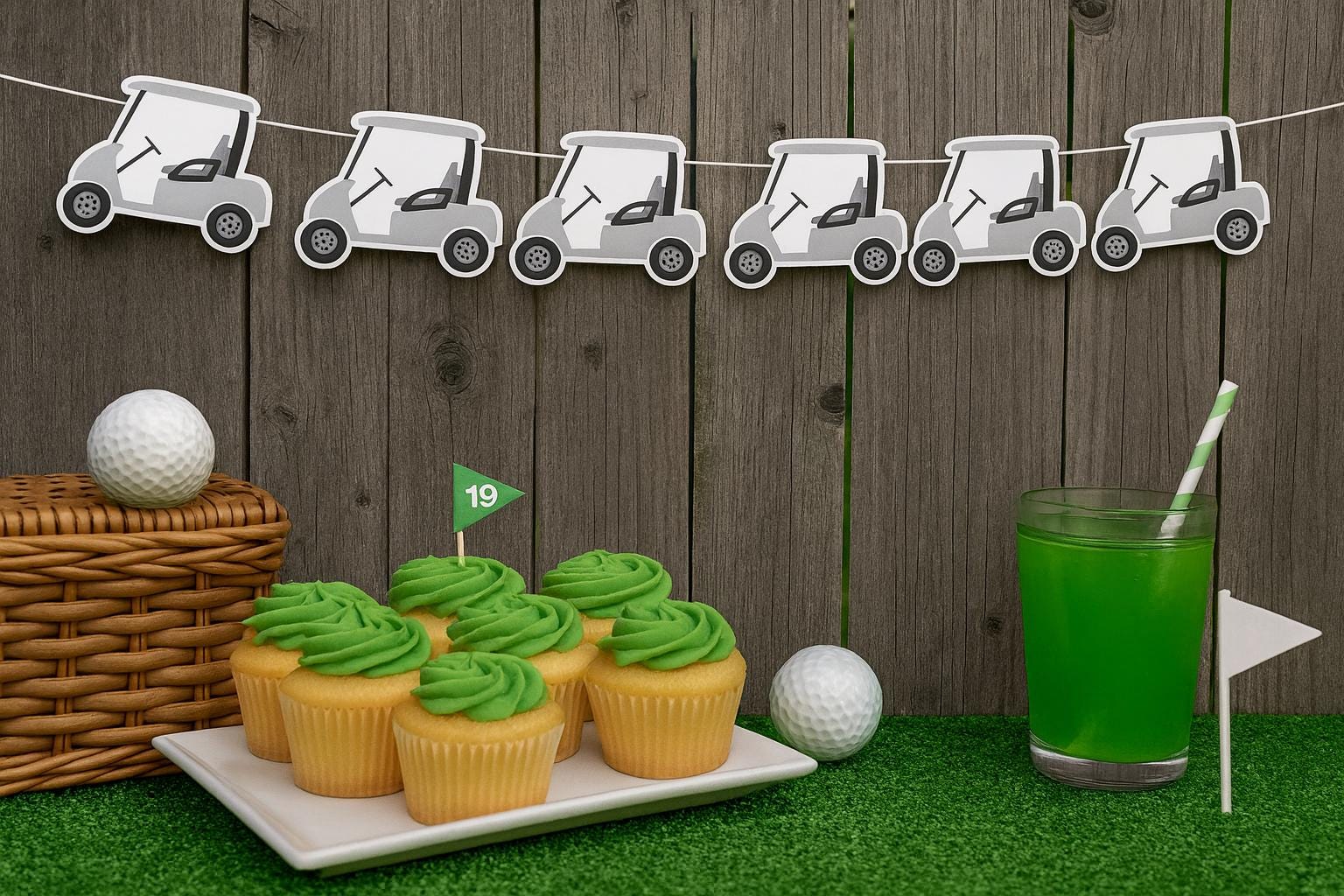 Golf Banner Golf Cart Garland Banner, Golf Party Supplies, Golfing Birthday Decoration, Golf Cart Birthday, Golf Banner, Golfing Party Décor