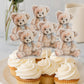 Teddy Bear Cupcake Toppers Teddy Bear Baby Shower Cupcake Toppers Teddy Bear Cake Toppers Teddy Bear Birthday Decorations Teddy Bear Party