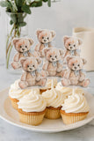 Teddy Bear Cupcake Toppers Teddy Bear Baby Shower Cupcake Toppers Teddy Bear Cake Toppers Teddy Bear Birthday Decorations Teddy Bear Party