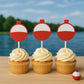 Fishing Cupcake Toppers, Fishing Bobber Cupcake Toppers, Fishing Party Cupcake Toppers, Fishing Birthday, Fishing Party, Fishing Baby Shower